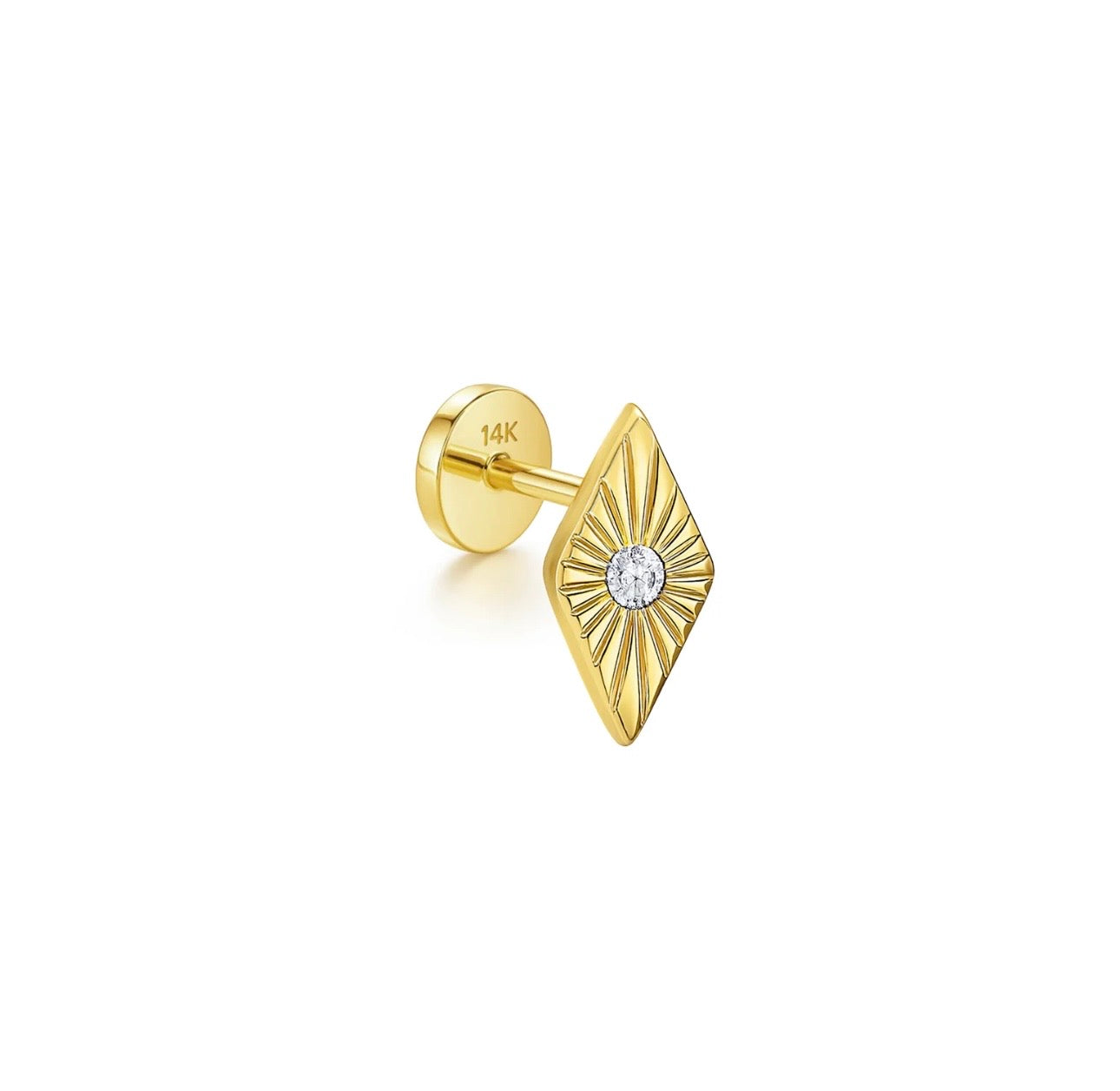 Áurea Diamond Stud Earring 14k