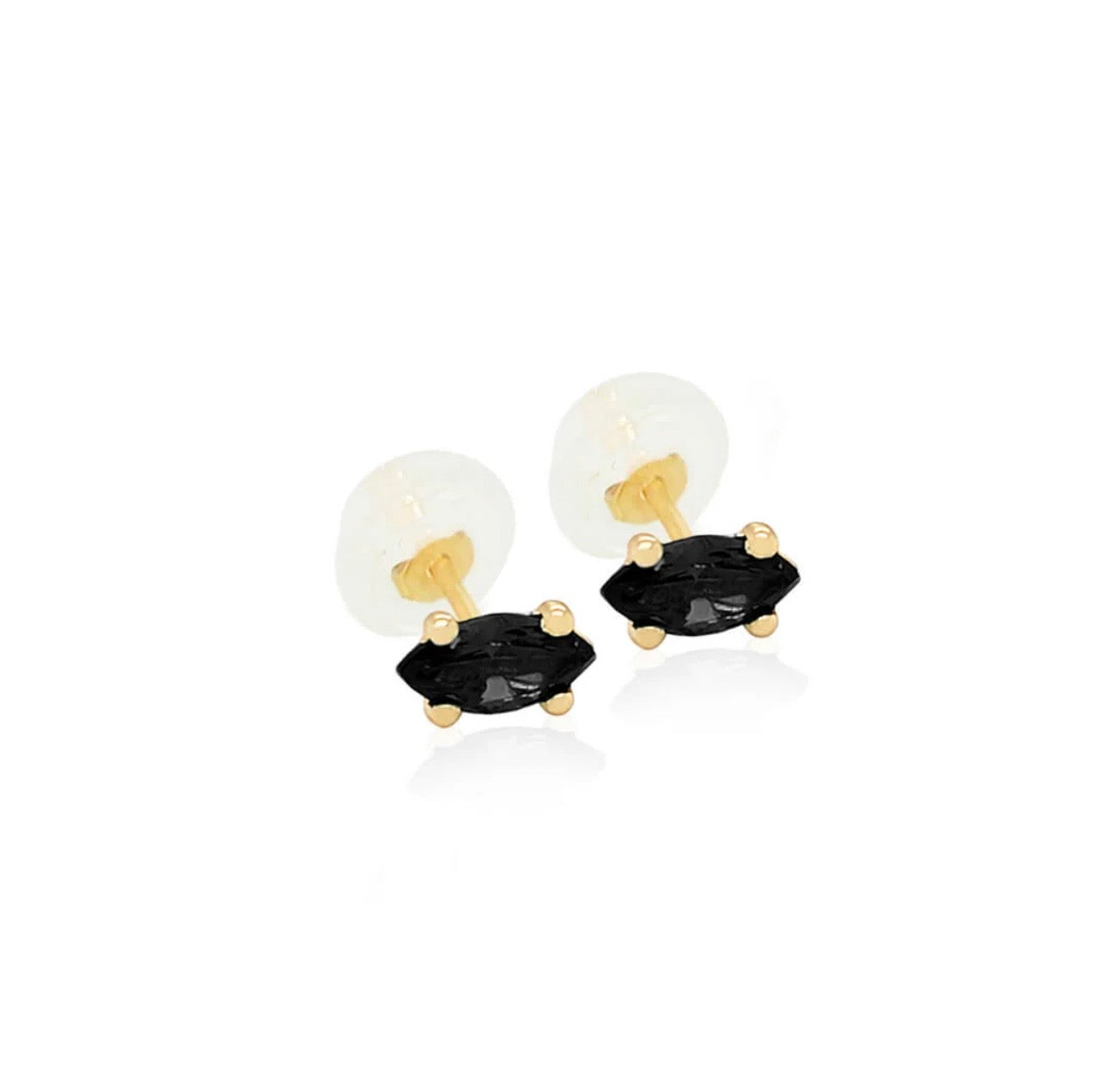 Áurea Oval Stud Earrings 14k