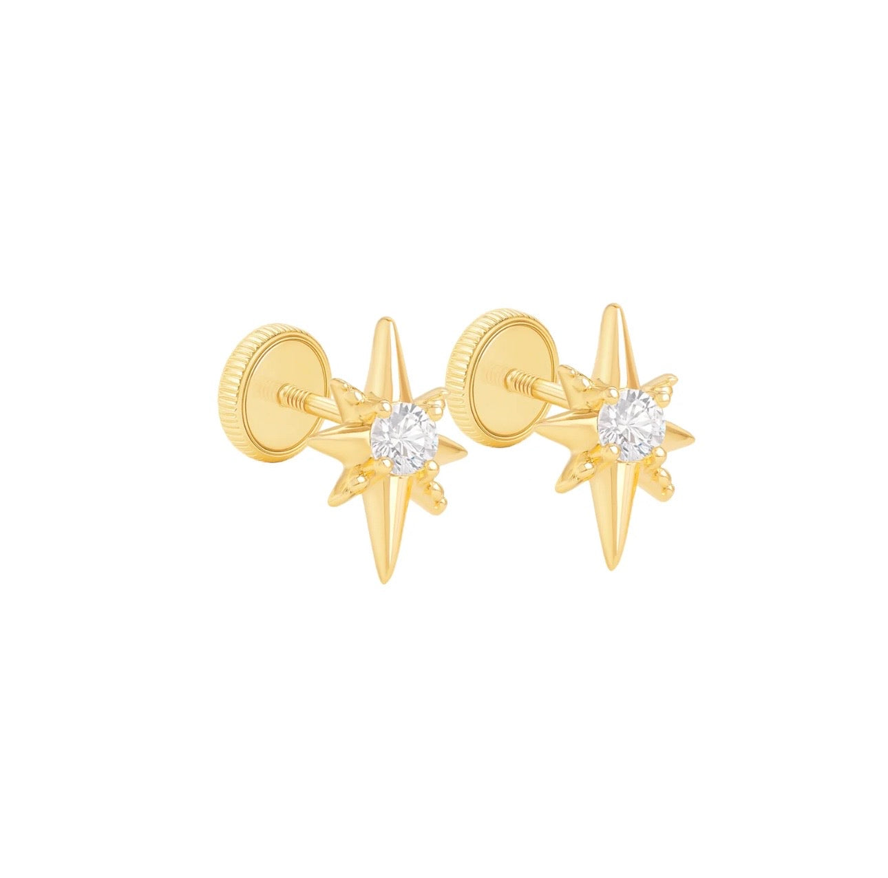 Lucero Stud Earrings 14k