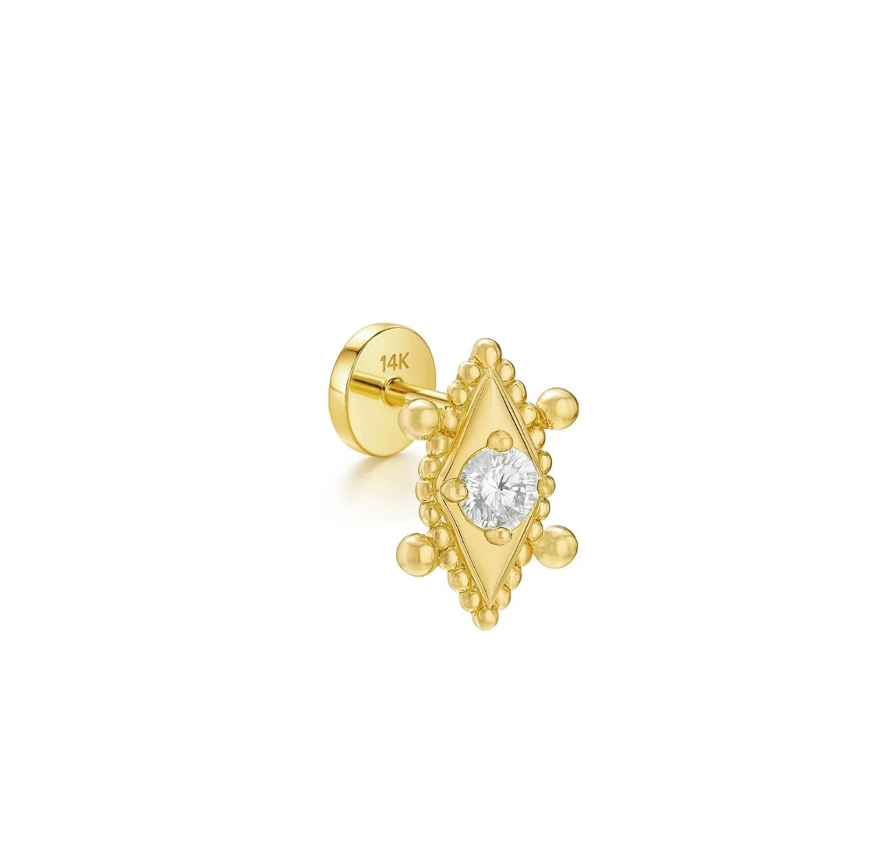 Bridgerton Stud Earring 14k
