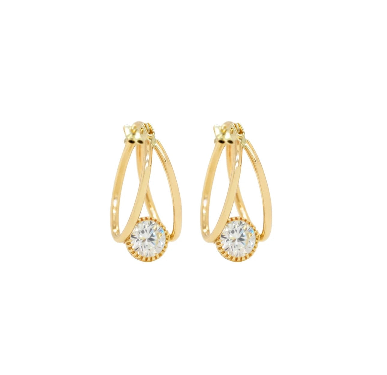 Apocalypse Hoop Earrings 14k