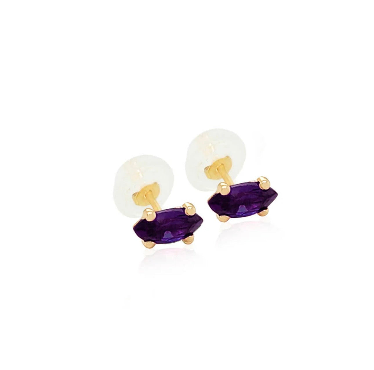 Áurea Oval Stud Earrings 14k