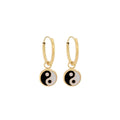 Yin&Yang Hoop Earrings 14k