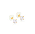 Ash Stud Earrings 14k
