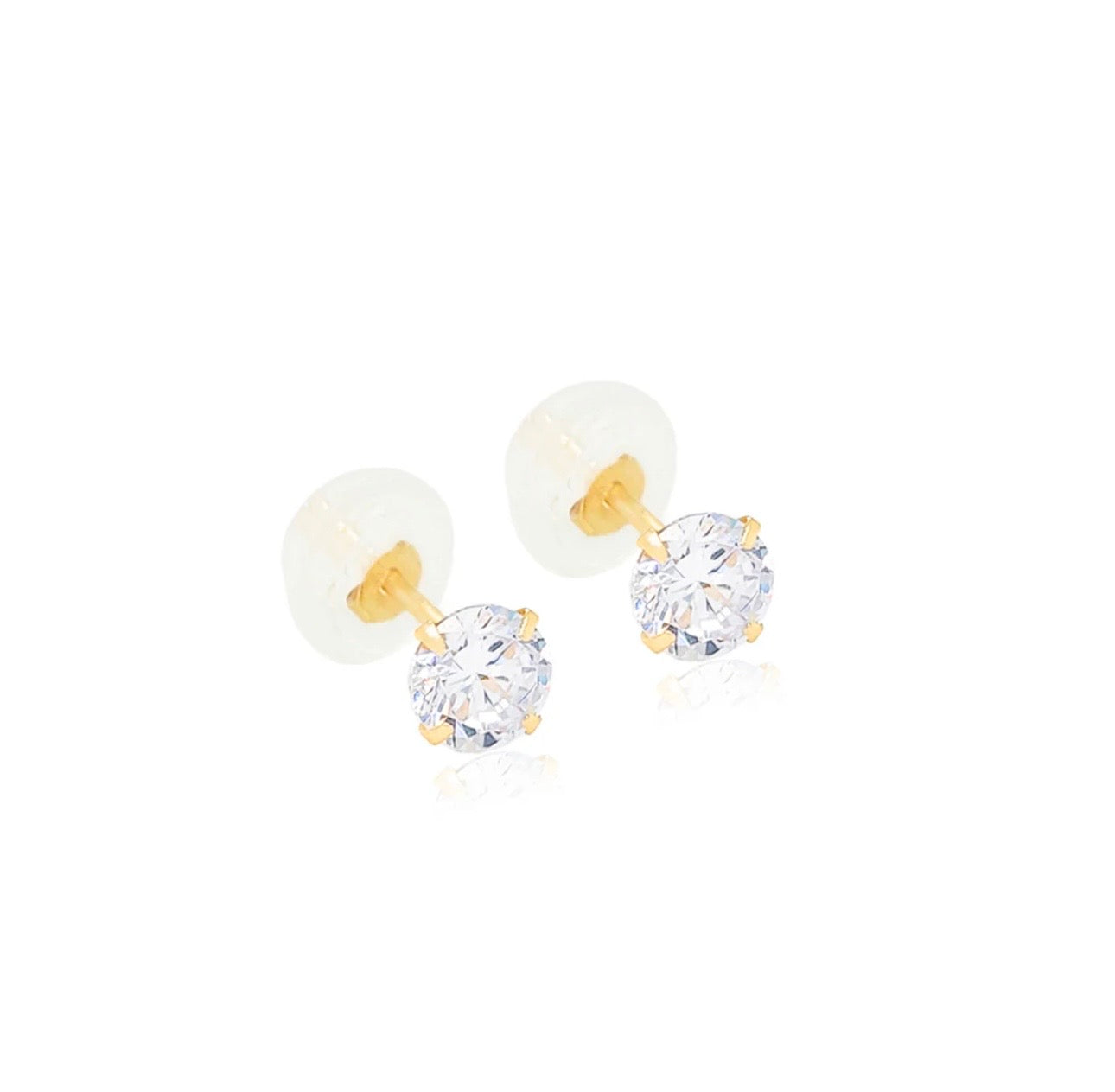 Ash Stud Earrings 14k