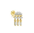Atenea Chain Stud Earring 14k