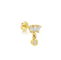 Àurea Scale Stud Earring 14k