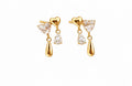 Tear of the Heart Stud Earrings 14k