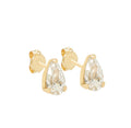 Secret Drop Stud Earrings 14k