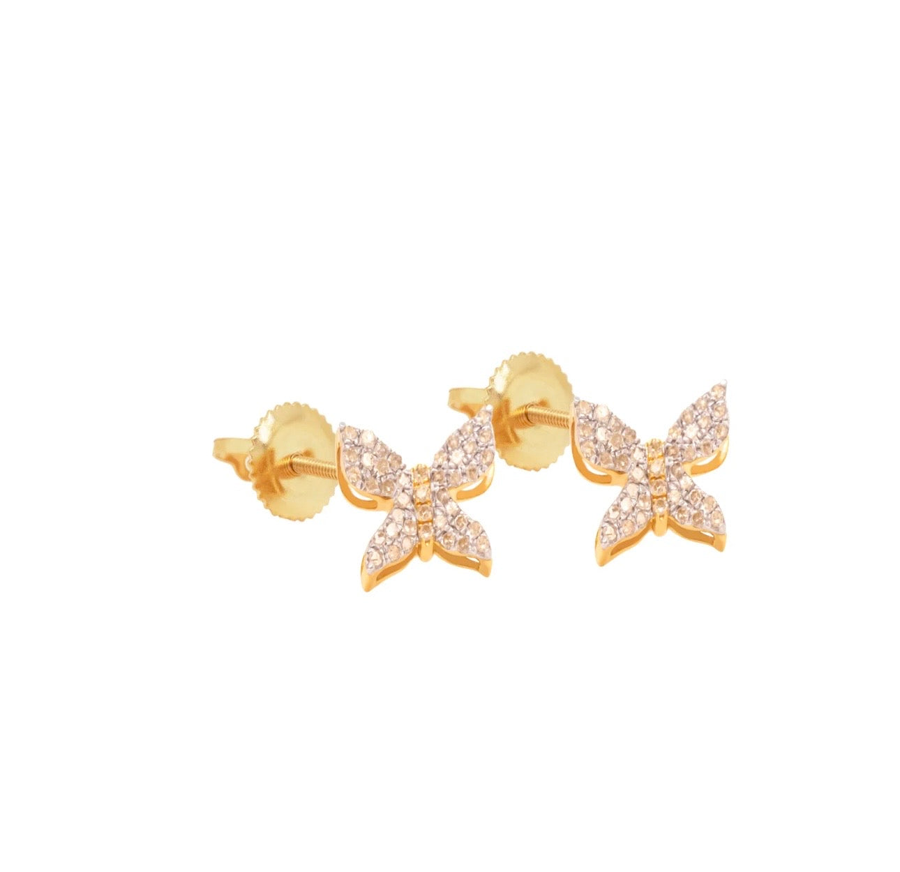 Áurea Butter Stud Earrings 14k