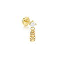 Little Chain Stud Earring 14k