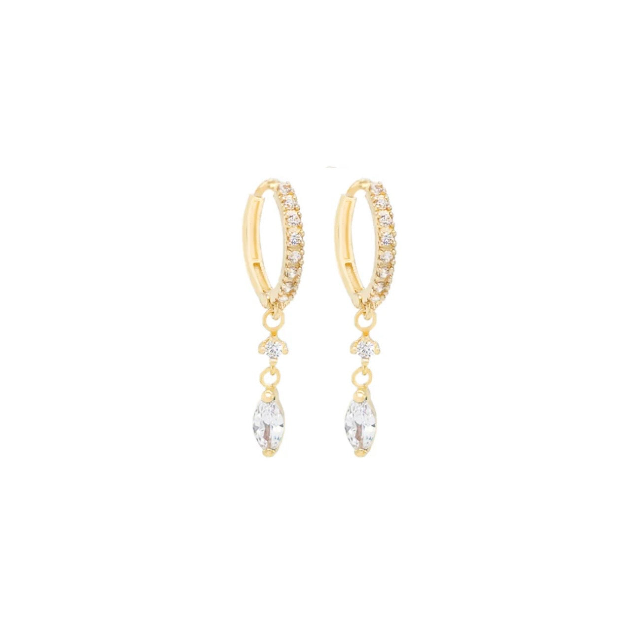 Miracle Hoop Earrings 14k
