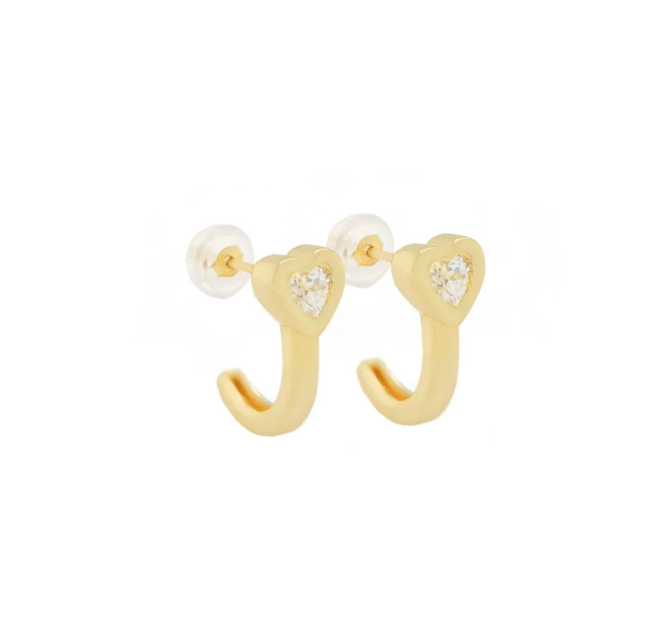 Secret Love Stud Earrings 14k