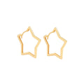 Áurea Star Hoop Earrings 14K