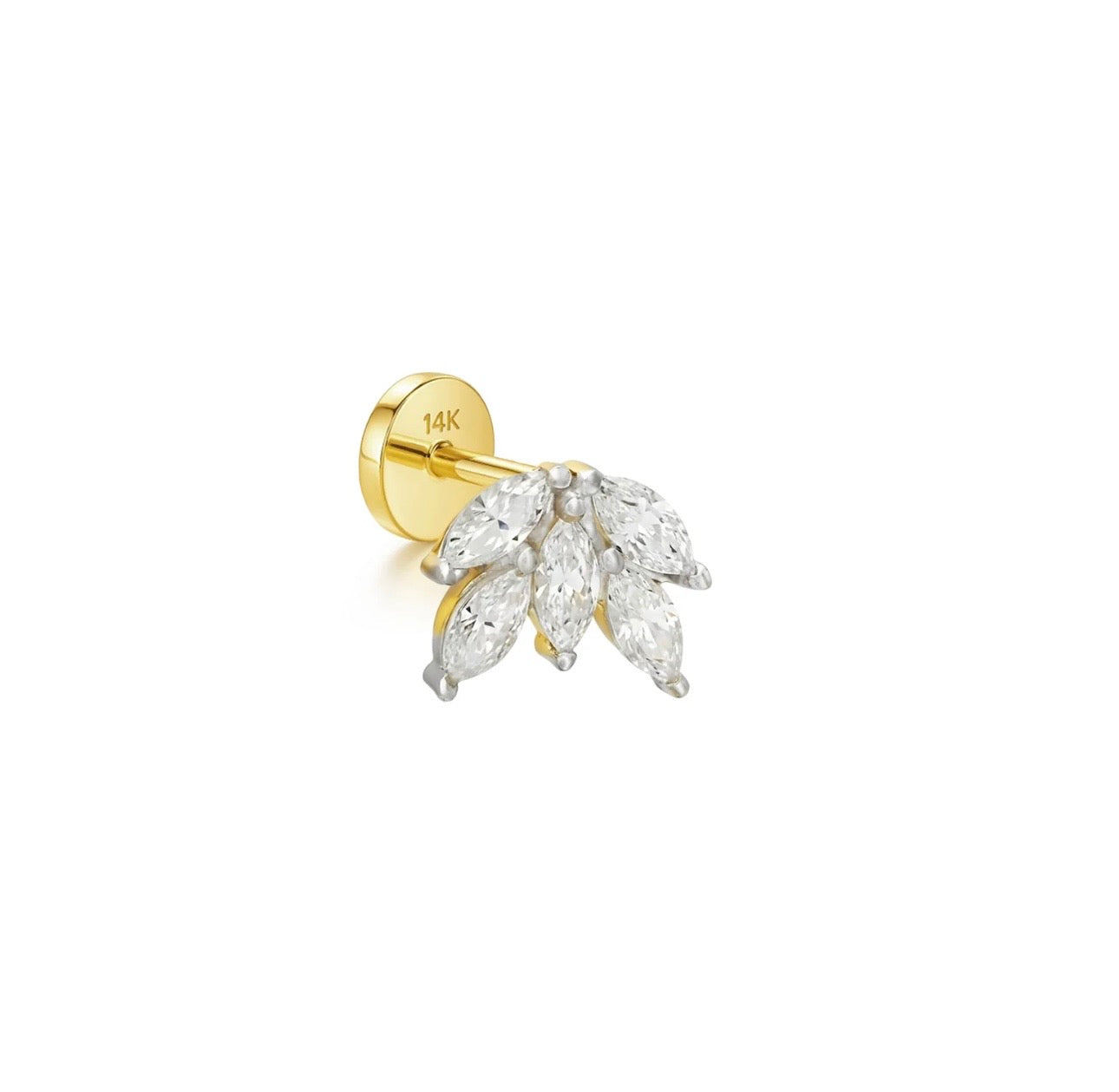 Orchic Sted Earring 14k