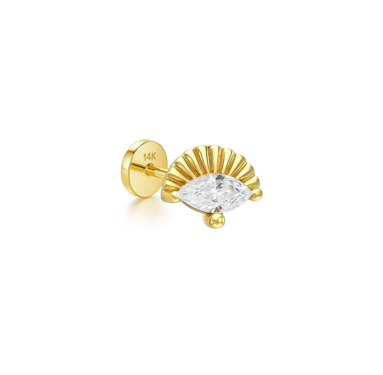 Egypt Stud Eart 14k
