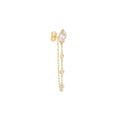 Minimal Chain Earring 14k
