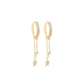 Áurea Midnight Hoop Earrings 14k