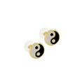 Yin Yang Stud Earrings 14k